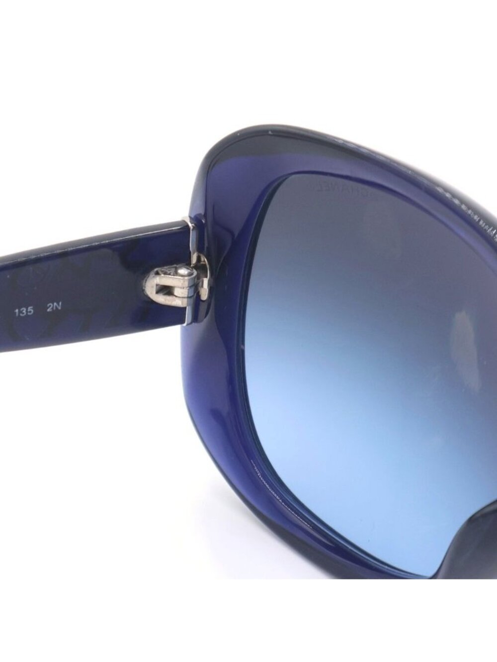 Chanel Sunglasses Camellia Navy Eyewear - Picture 4 of 6